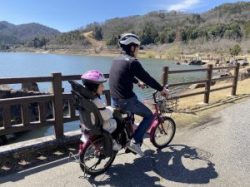 土師ダムサイクリングターミナルへ行ってきました！　桜の満開までもう少し？