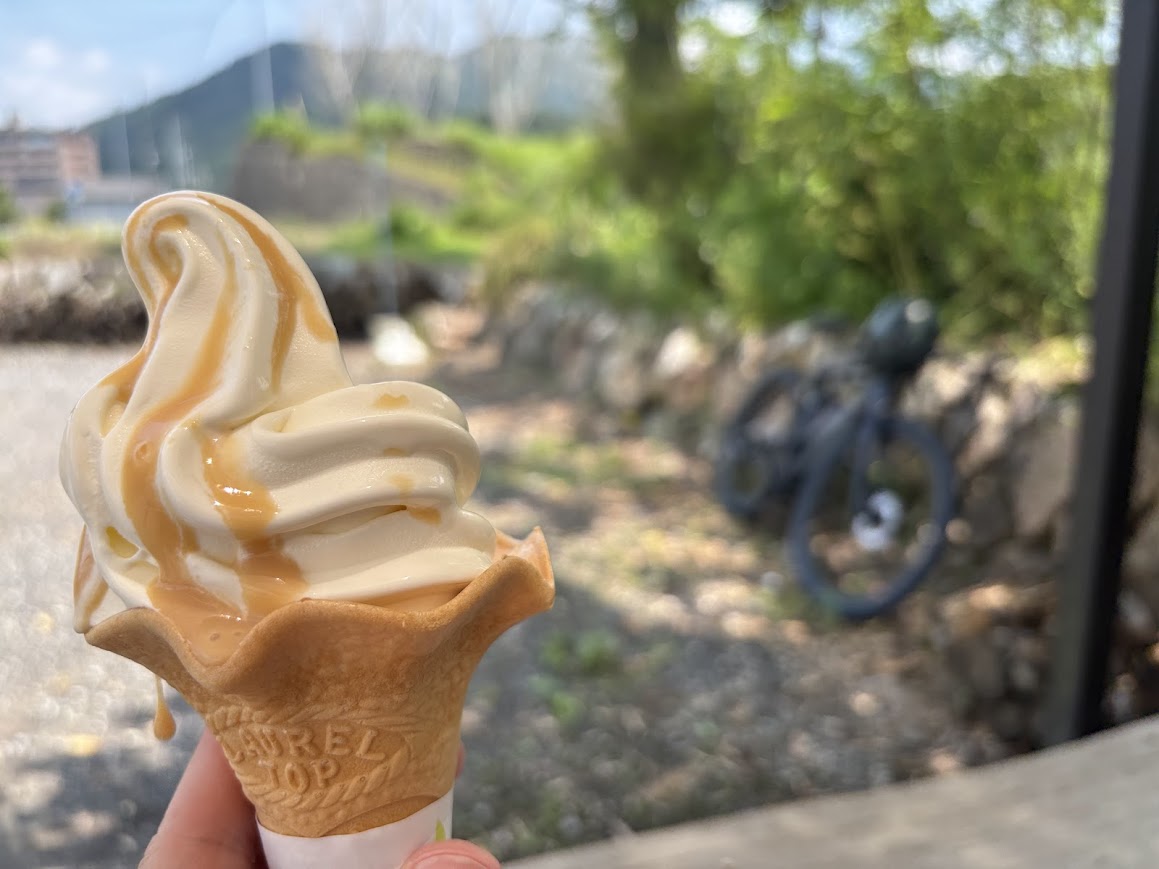 梅雨明けしてチョー暑い！楽々園から山を越えて湯来町までソフトクリームを食べにサイクリング！