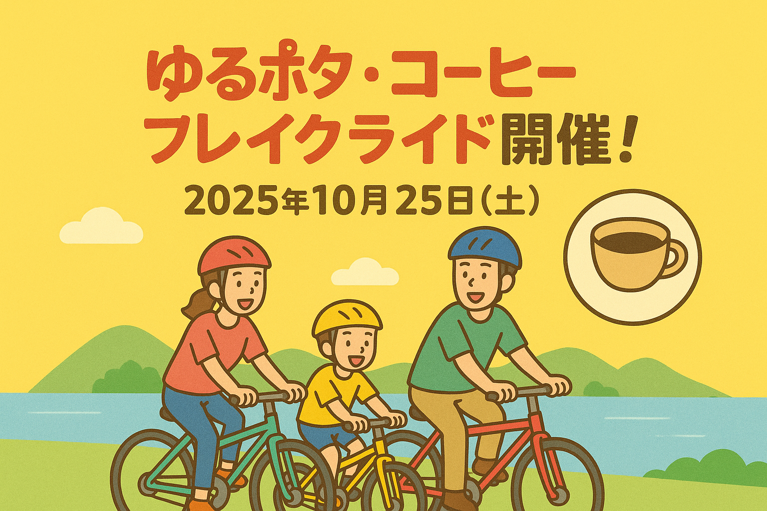 一緒にゆ～っくり走りませんか。「ゆるポタサイクリング」参加者募集！